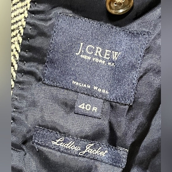 J.Crew Ludlow Jacket 40R Herringbone Wool Blazer – Italian Wool, Classic Fit - Picture 3 of 11